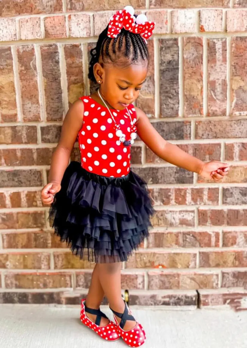 1 left! 2/3T ~ Tulle Ruffle Skirt~Black