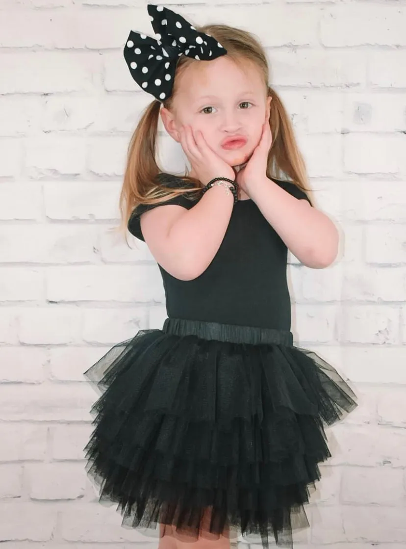 1 left! 2/3T ~ Tulle Ruffle Skirt~Black