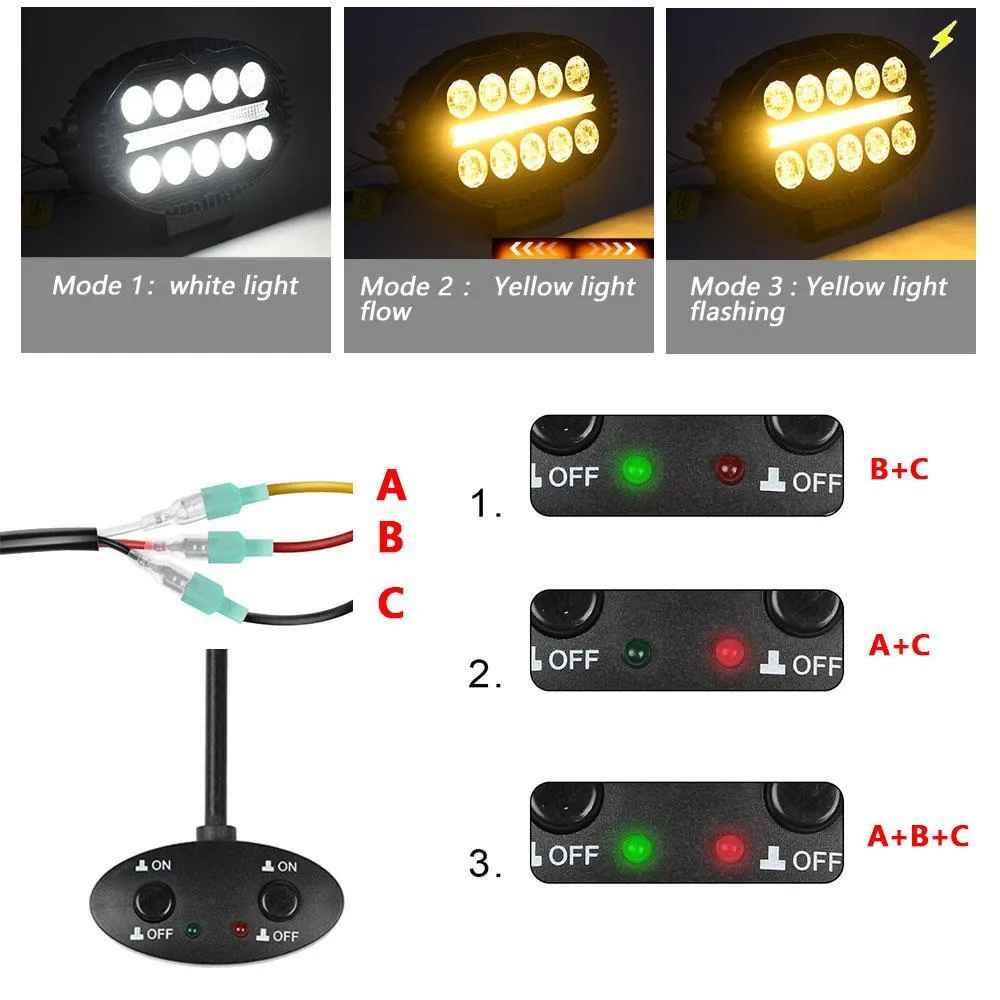 5.5" Elliptical Hybrid Work Light | High-Intensity LED