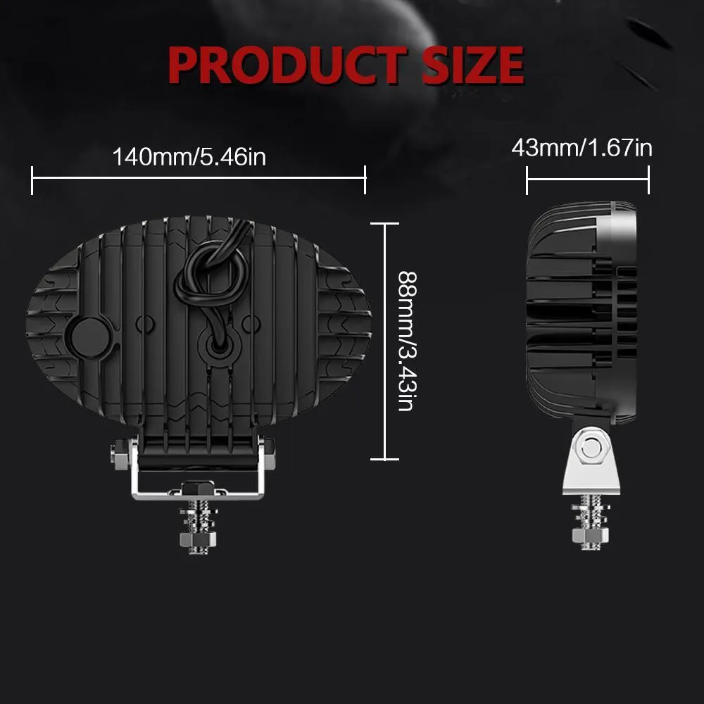 5.5" Elliptical Hybrid Work Light | High-Intensity LED