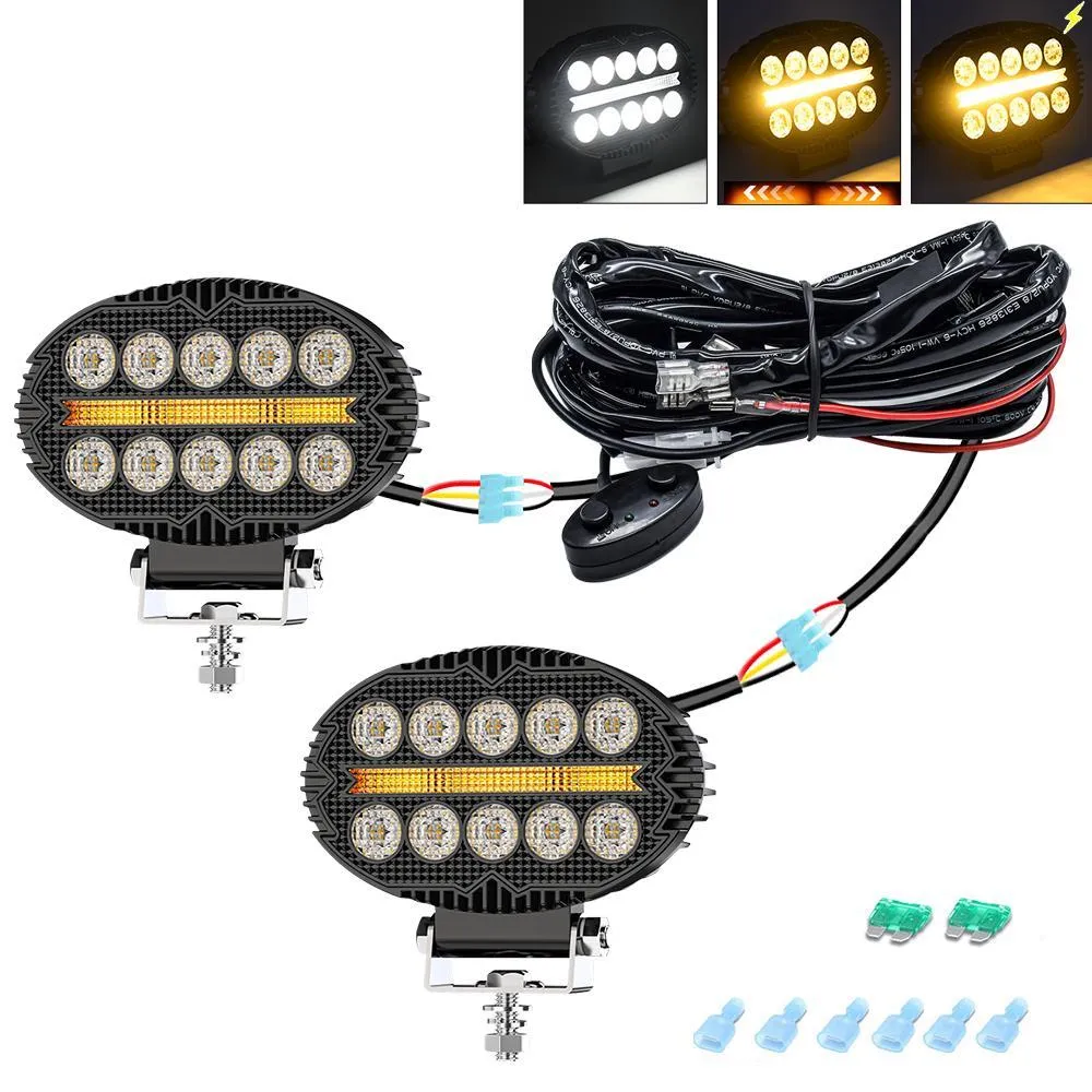 5.5" Elliptical Hybrid Work Light | High-Intensity LED