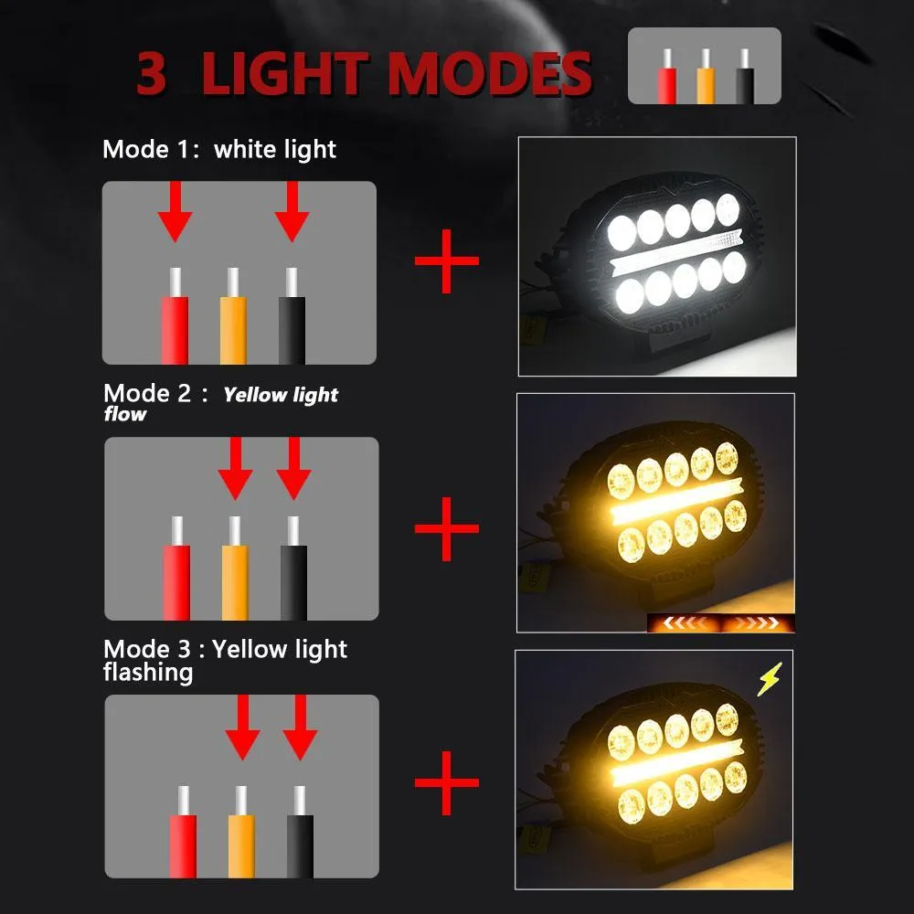 5.5" Elliptical Hybrid Work Light | High-Intensity LED