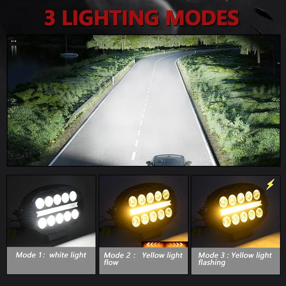 5.5" Elliptical Hybrid Work Light | High-Intensity LED