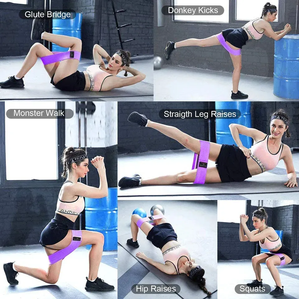 Anti Slip Hip Loop Resistance Bands Fitness Squat Expander