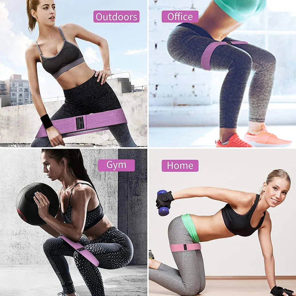 Anti Slip Hip Loop Resistance Bands Fitness Squat Expander