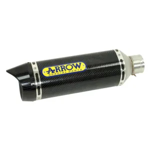 Arrow Homologated Carbon Thunder Silencer With Carbon End Cap For Arrow Collectors  Yamaha Mt 09 2013   71812MK