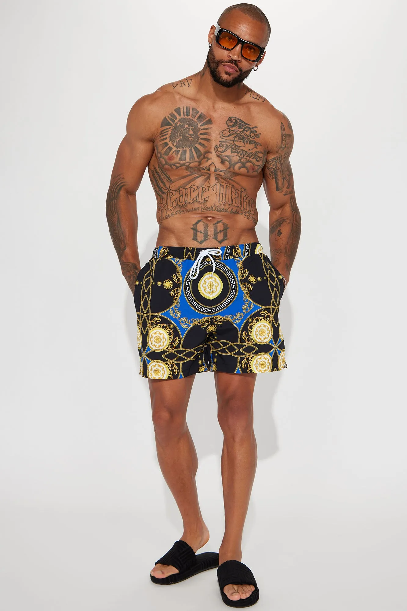 Baroque Stepper Swim Trunk - Multi Color