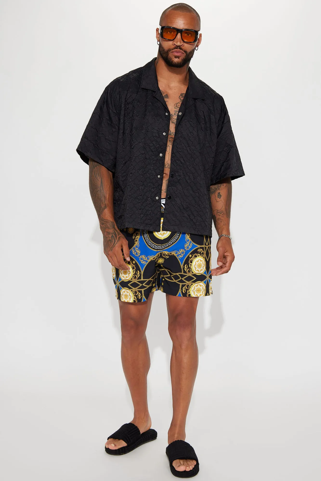 Baroque Stepper Swim Trunk - Multi Color