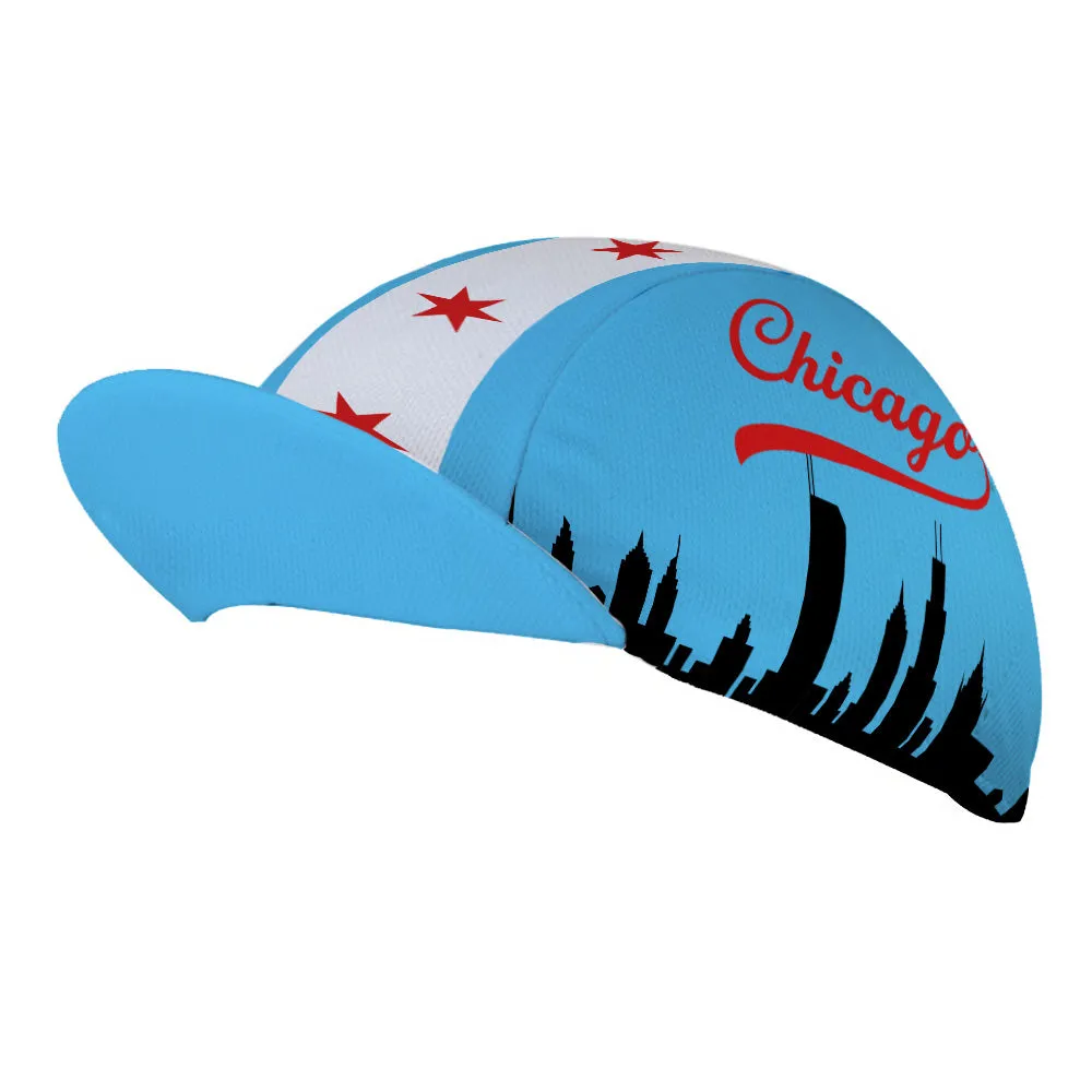 Chicago Cycling Hat Cap Cycling Cap for Men and Women