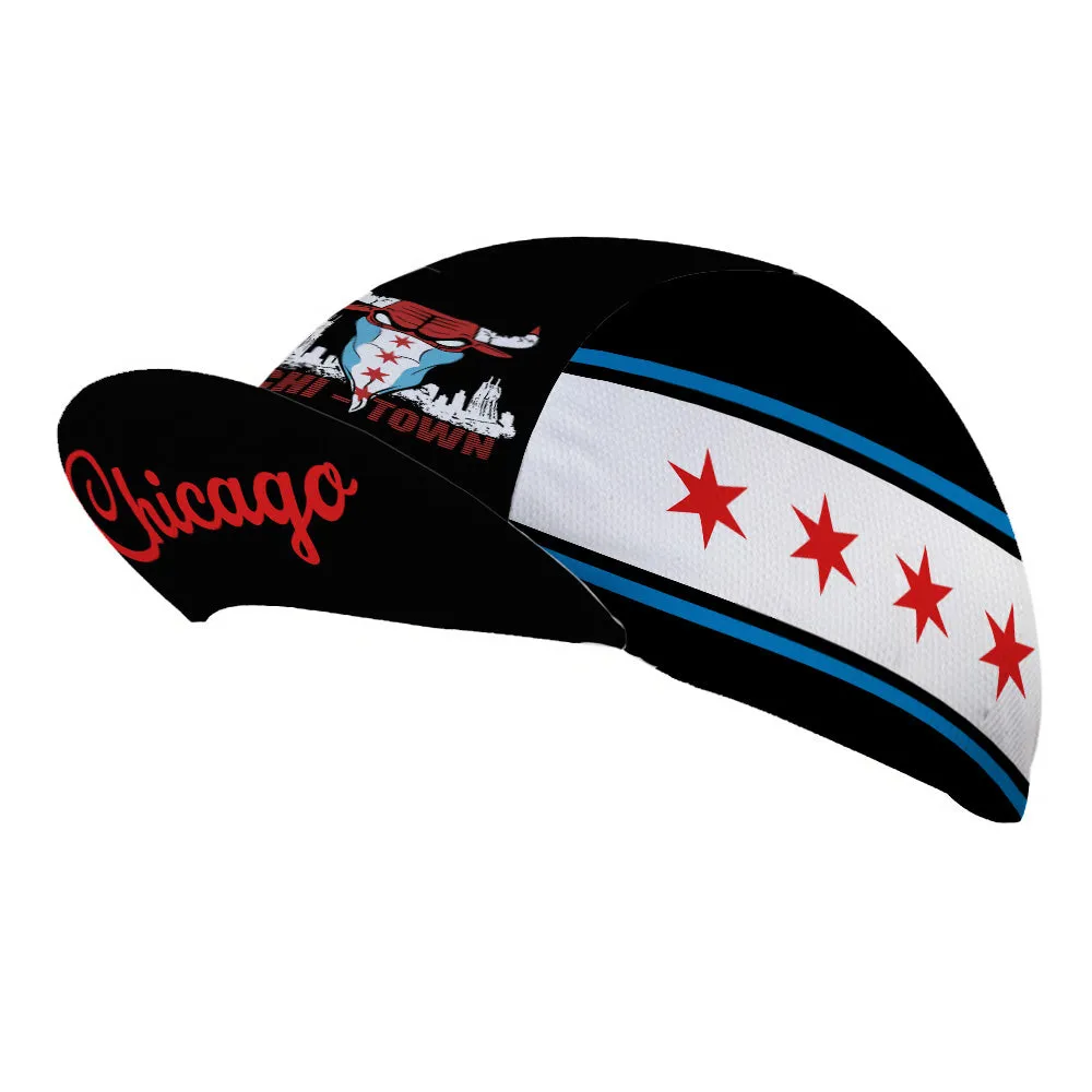 Chicago Cycling Hat Cap Cycling Cap for Men and Women