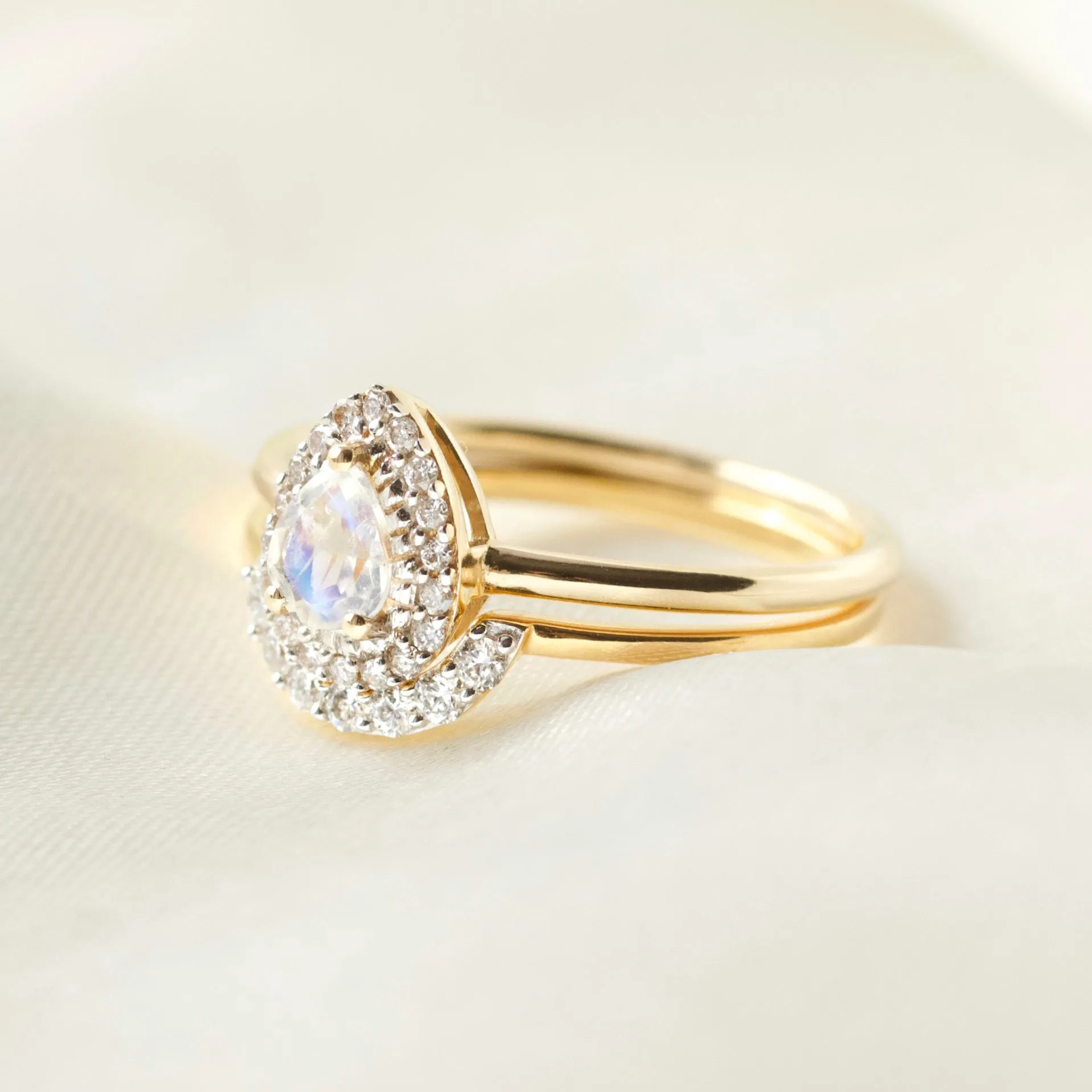Diamond U Shaped Hugging Ring