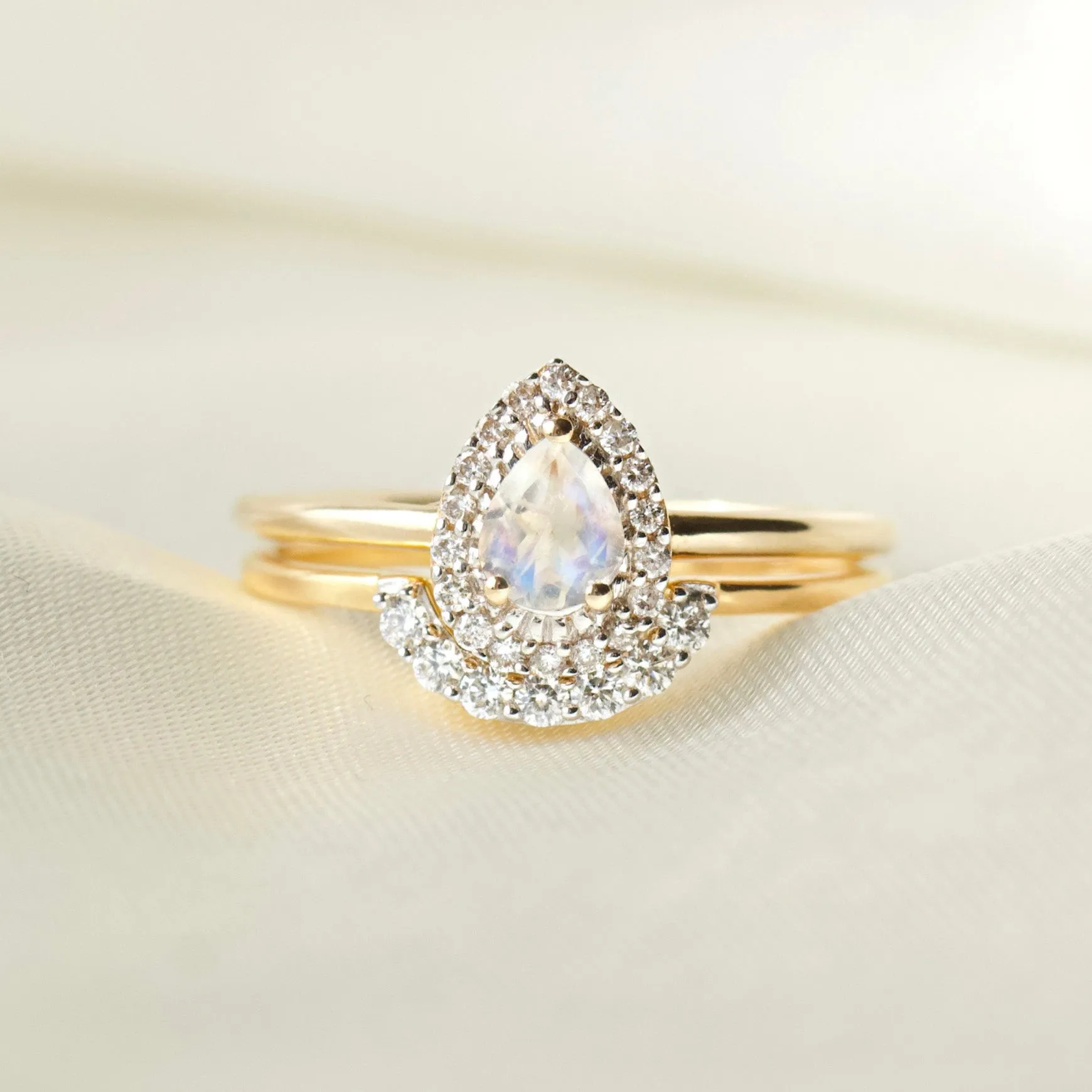 Diamond U Shaped Hugging Ring
