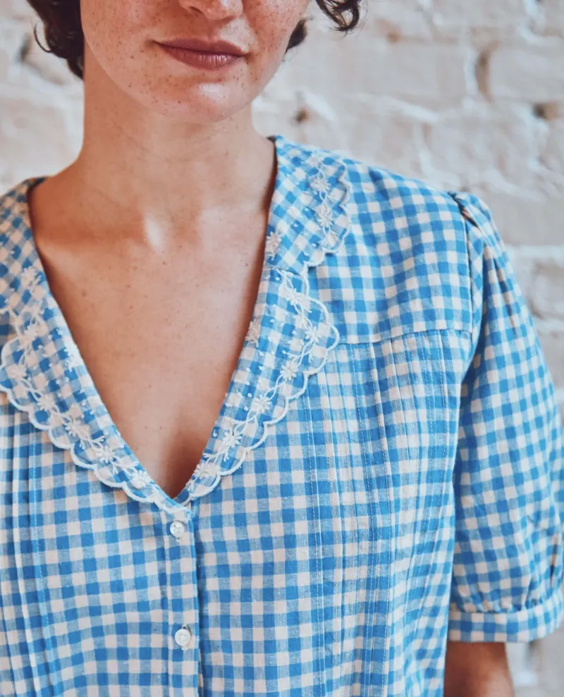 Emile & Ida Boby Lagon Blue Blouse