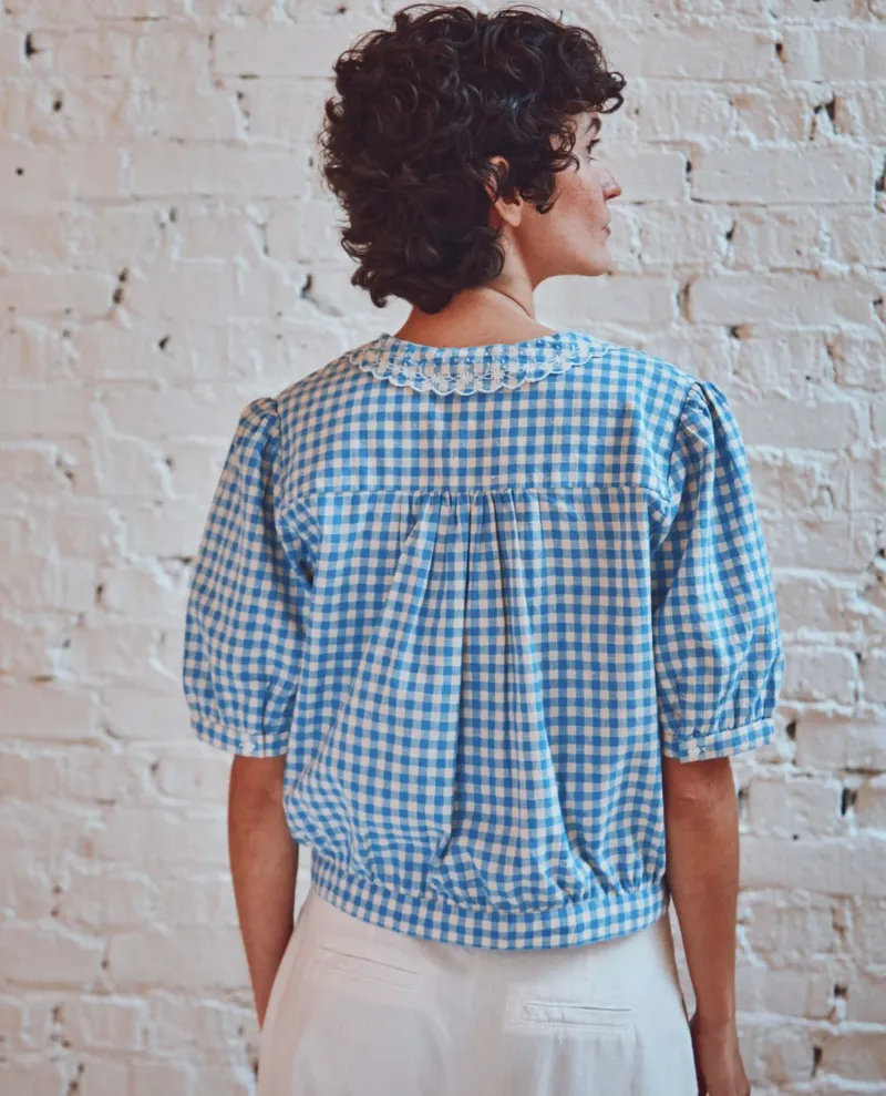 Emile & Ida Boby Lagon Blue Blouse