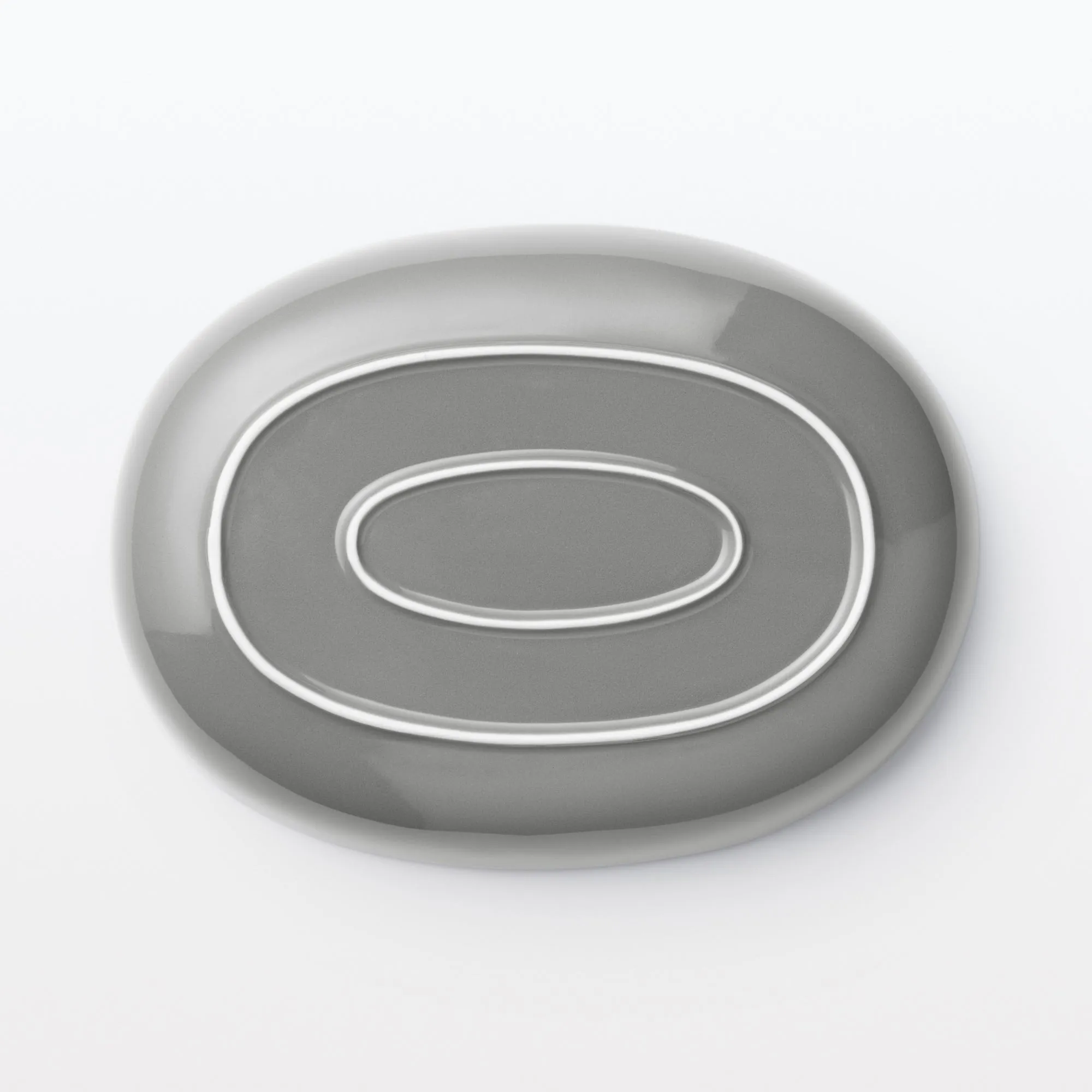 Everyday Tableware Oval Bowl - Grey