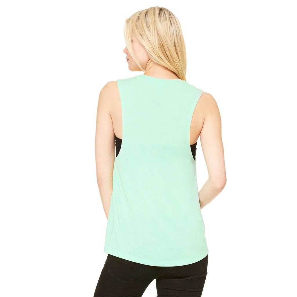 I Just Wanna Ride Bikes Muscle Tank - Mint Green