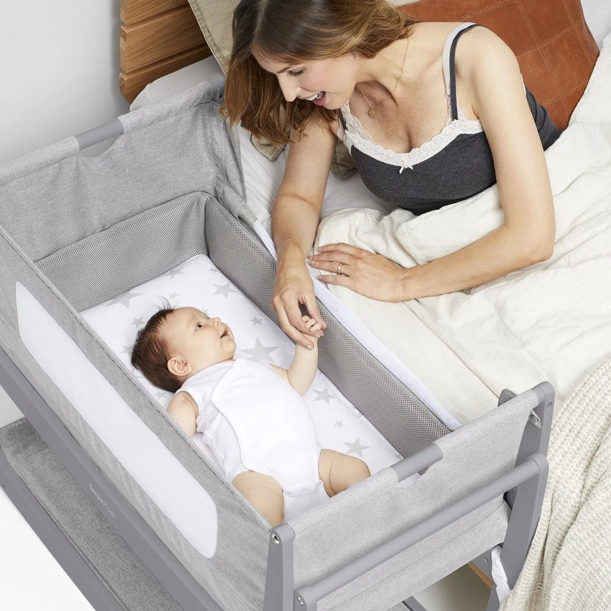 Snuzpod Bedside Crib - Natural